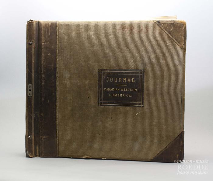 Canadian Western Lumber Company Account Ledger